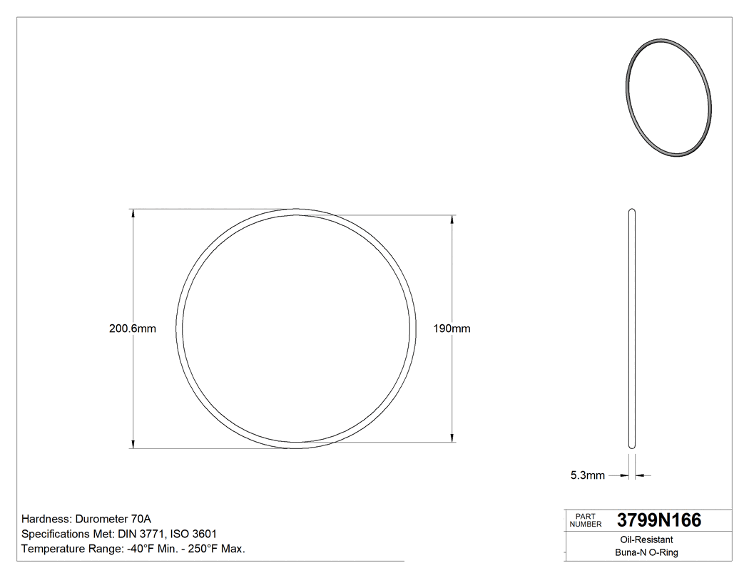 Technical drawing - 3799N166